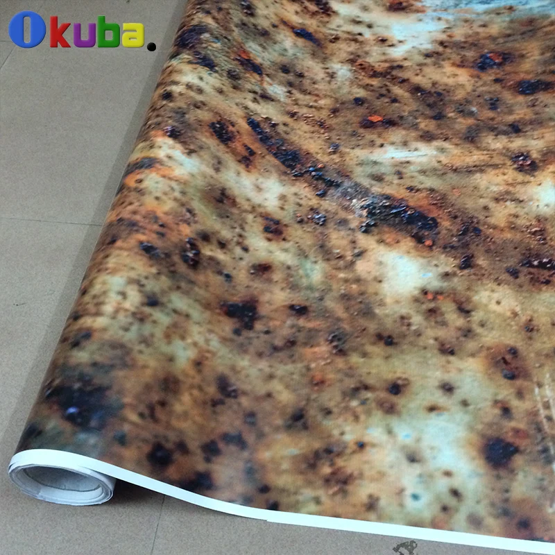 

Newly Arrival Car Rust Protection Rusty Style Sticker Bomb Rust Vinyl Car Wrap Camouflage Adhesive Film Camo Film 1.52x30m