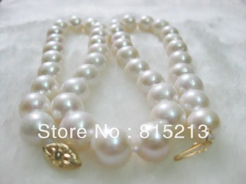 

ddh00619 Real beautiful AA+10-11mm south sea white Pearl Necklace 18"14KGP+box 28% Discount
