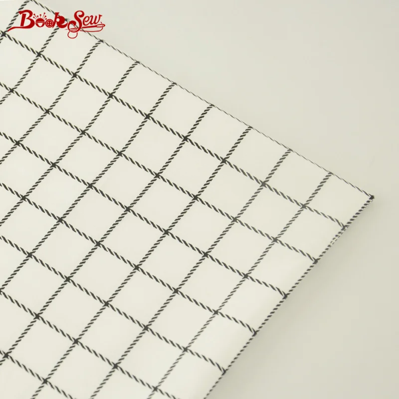 

Booksew Home Textile Simple Checks Pattern Sewing Material For Bed Sheet Craft DIY Patchwork Quilting 100% Cotton Twill Fabric