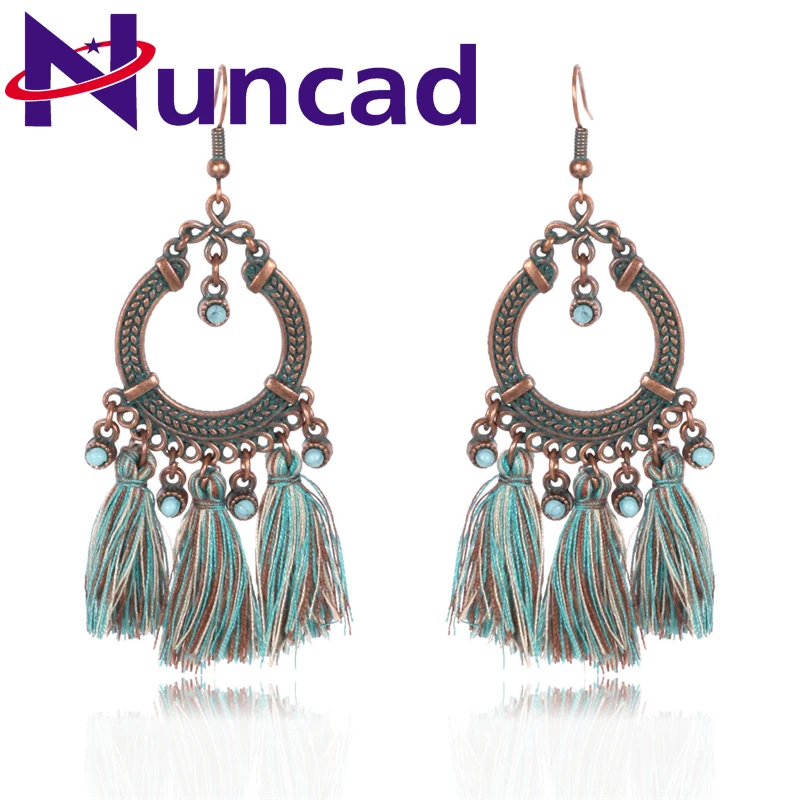 Retro Ethnic Tassel Earrings For Women Wholesale Drop