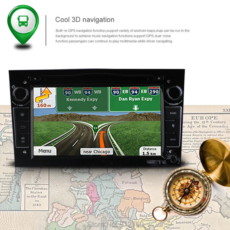 Excellent 8 Core/Android6.0/2G RAM/32G Rom/2Din For Opel Vectra Corsa D Astra H Fast Boot Car DVD Radio Multimedia Audio Video player 5