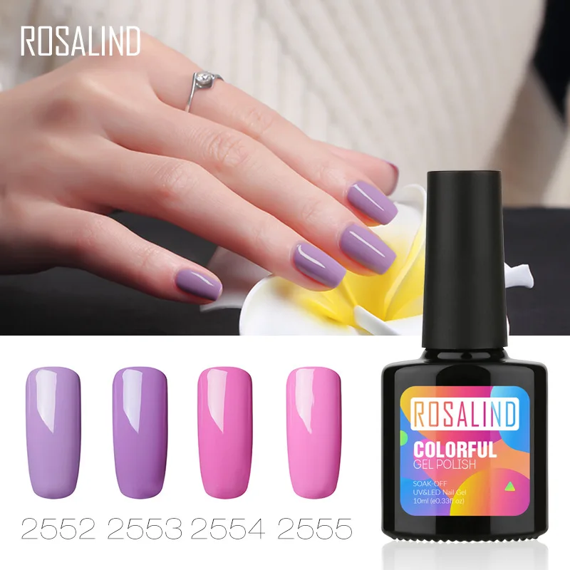 Розалинд 10 MLTop Base Coat гель лаков лак для ногтей великолепный Цвет Vernis полу