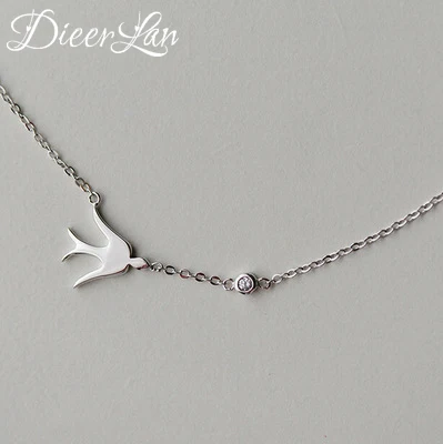 

2017 New Arrivals 925 Sterling Silver Swallows Necklaces Pendant For Women Fashion sterling-silver-jewelry