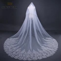 Weiss Noble Dos Capas 3 * 3 Metros Velo de Novia Catedral Velos de Novia Personalizar Velo de Fiesta de Boda con el Peine Weiss Noble Dos Capas 3 * 3 Metros Velo de Novia Catedral Velos de Novia Personalizar Velo de Fiesta de Boda con el Peine