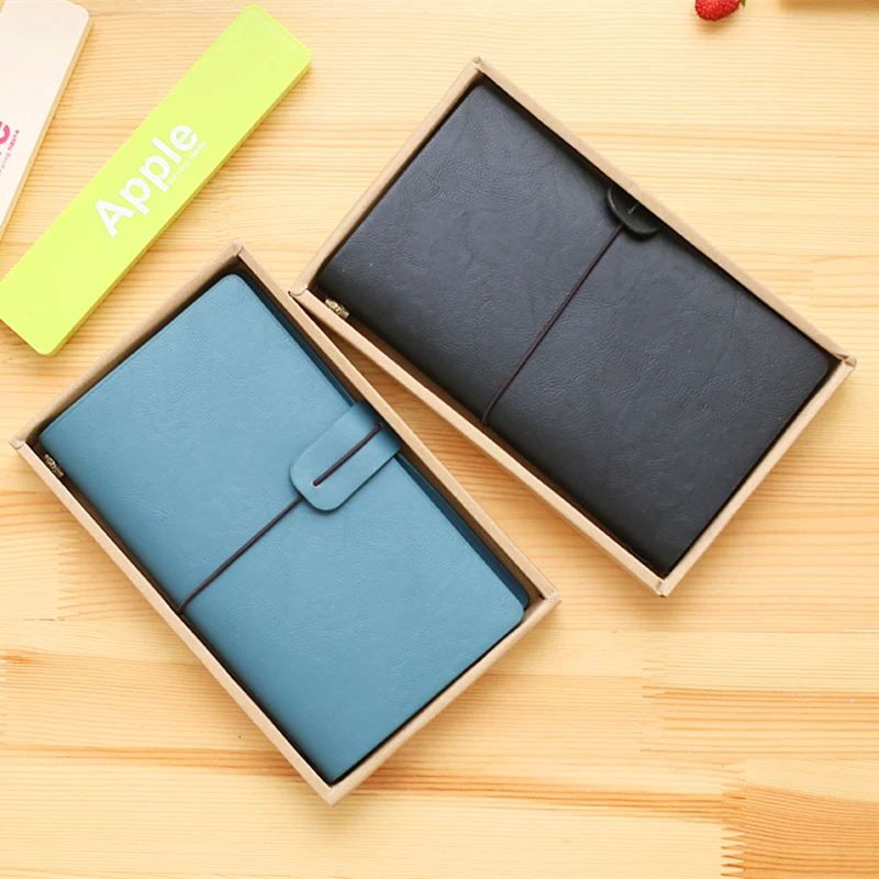 

48K PU Leather Cover Office Stationery Hardcover Notebook Periodical Planner Bandage Sketchbooks Notebooks for Agenda Diary