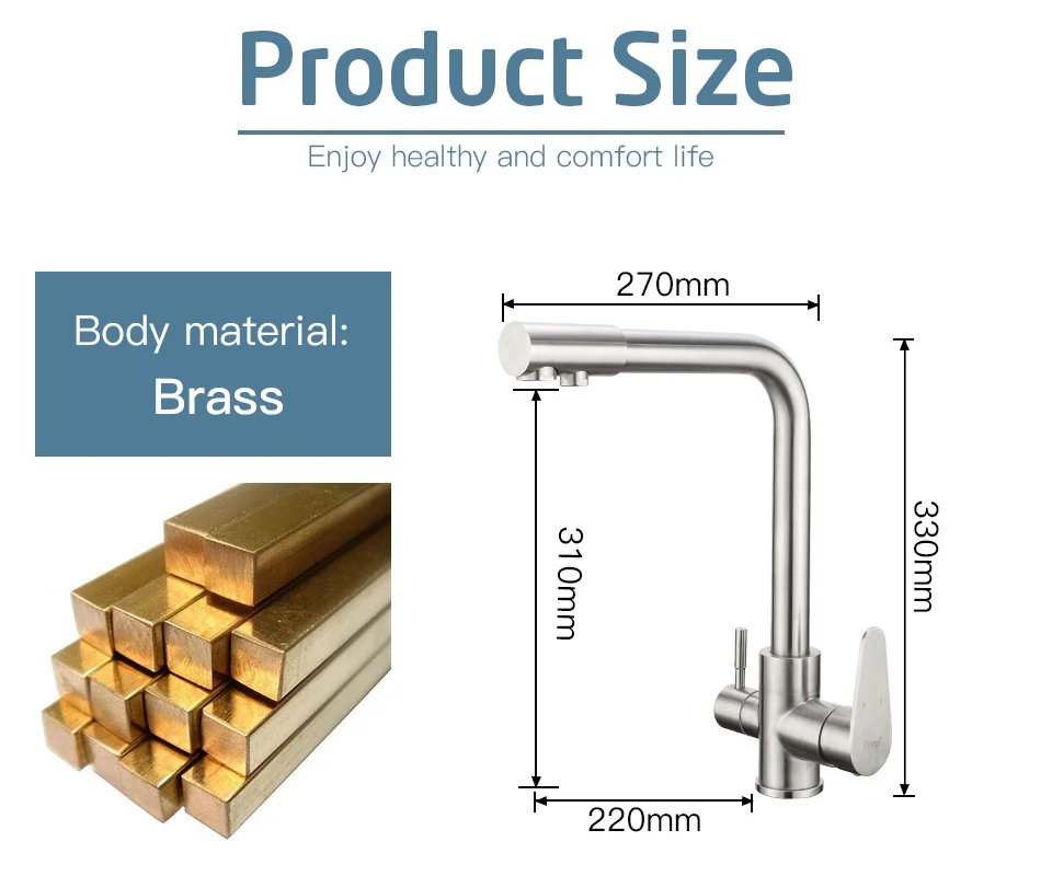 Кухонные смесители FRAP с фильтрованной питьевой водой из нержавеющей стали, смеситель для кухонной раковины, кран для экономии воды, смеситель, tapware