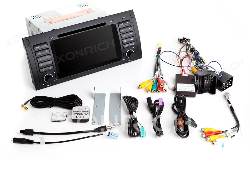 Flash Deal Xonrich AutoRadio 1 Din Android 8.1 Car DVD Player For BMW E39 BMW X5 E53 M5 2002-2007 GPS Navigation Head Unit Audio Wifi DAB+ 23