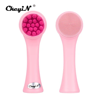 

Silicone Face Cleansing Brush Double-Sided Facial Massage Brush Reduce Acne Blackhead Wrinkle Face Whitening Firming Massager 35