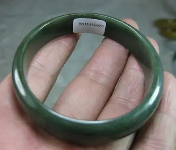 

01828 NATURE GRADE "A " GREEN " D" Shape Oval JADE JADEITE BRACELET BANGLE