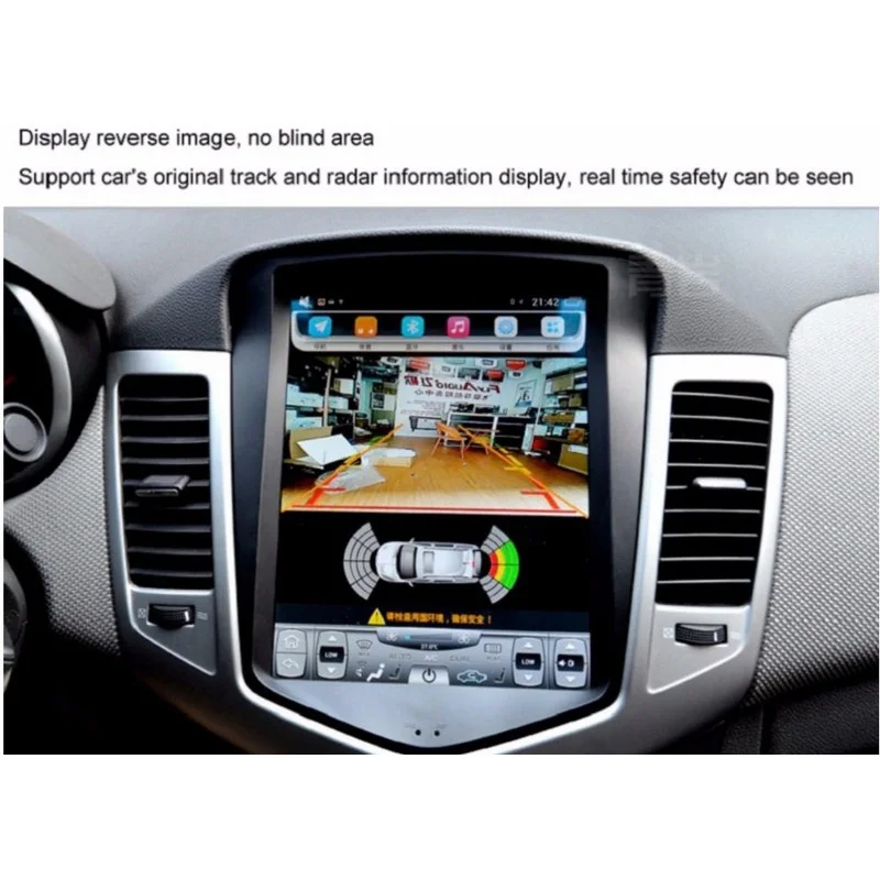 Car Smart Big Screen 10.4 inch Tesla Style Screen Car GPS  Navigation For Chevrolet Cruze 2009-14 Support Video 4G with Google