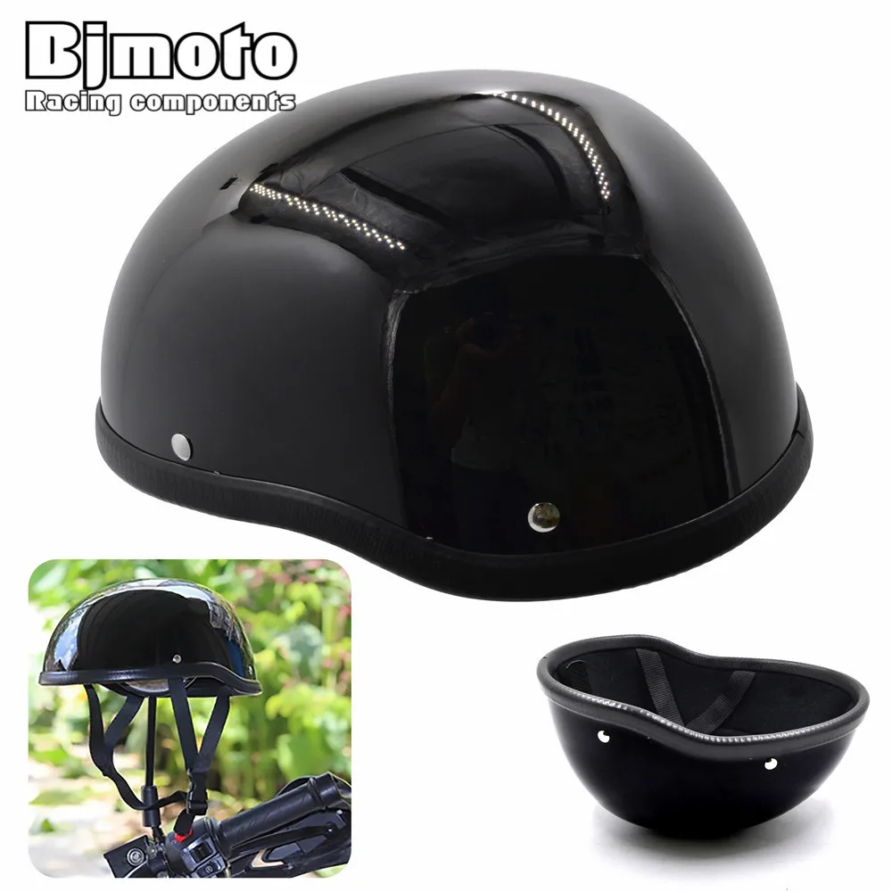 Bjmoto Free shipping ABS Motorcycle helmet Universal open half helmet