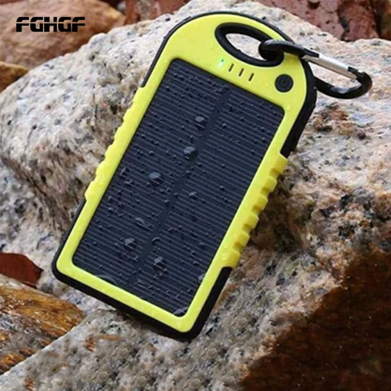 

Solar Power Bank Waterproof 30000mAh Solar Charger 2 USB Ports External Charger Powerbank for Xiaomi Smartphone