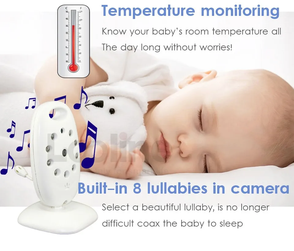 Hot Mini Wireless Baby Sleep Monitor WiFi IP Camera Baby Monitor With Two-way TOPS Audio Motion Detection Night Vision 10 Meters