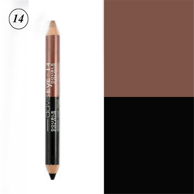 Double head Highlighter Glitter Eyeshadow Eyeliner Pen Durable Waterproof Sweatproof Double Color Long Lasting Beauty Makeup