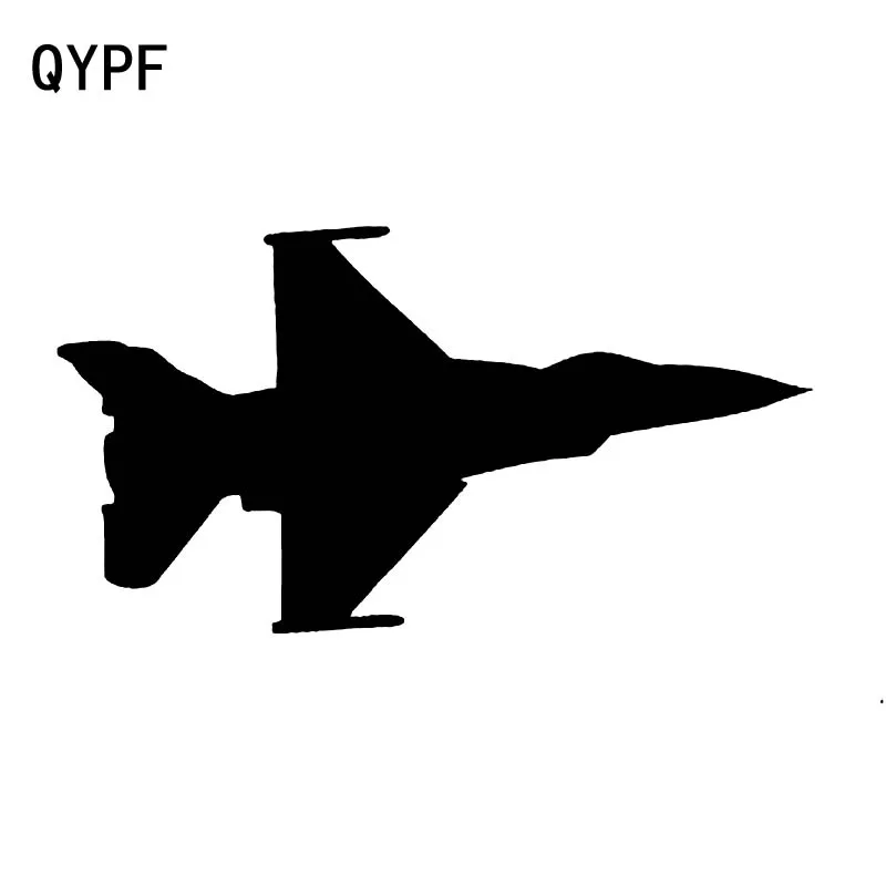 

QYPF 17cm*9.1cm Interesting Plane Helicopter Airplane Aircraft Jet Fighter Translucent Car Sticker Vinyl Vivid Decal C18-0614