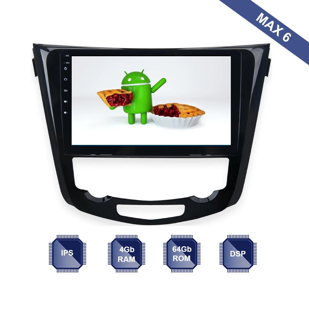 Excellent Android 9.0 Car Radio 2 Din GPS Navi for Nissan X-Trail J11 Qashqai Rouge 2014 -2018 PX6 DSP IPS Screen 4Gb+64Gb RDS WIFI BT 0 Excellent Android 9.0 Car Radio 2 Din GPS Navi for Nissan X-Trail J11 Qashqai Rouge 2014 -2018 PX6 DSP IPS Screen 4Gb+64Gb RDS WIFI BT 0