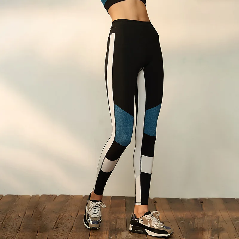 Черные женские Леггинсы для йоги с высокой талией, спортивные, сексуальные, для тренировок, для женщин, для фитнеса, для бега, супер тянущиеся, полные штаны для йоги, высокое качество, спортивные - Цвет: Черный