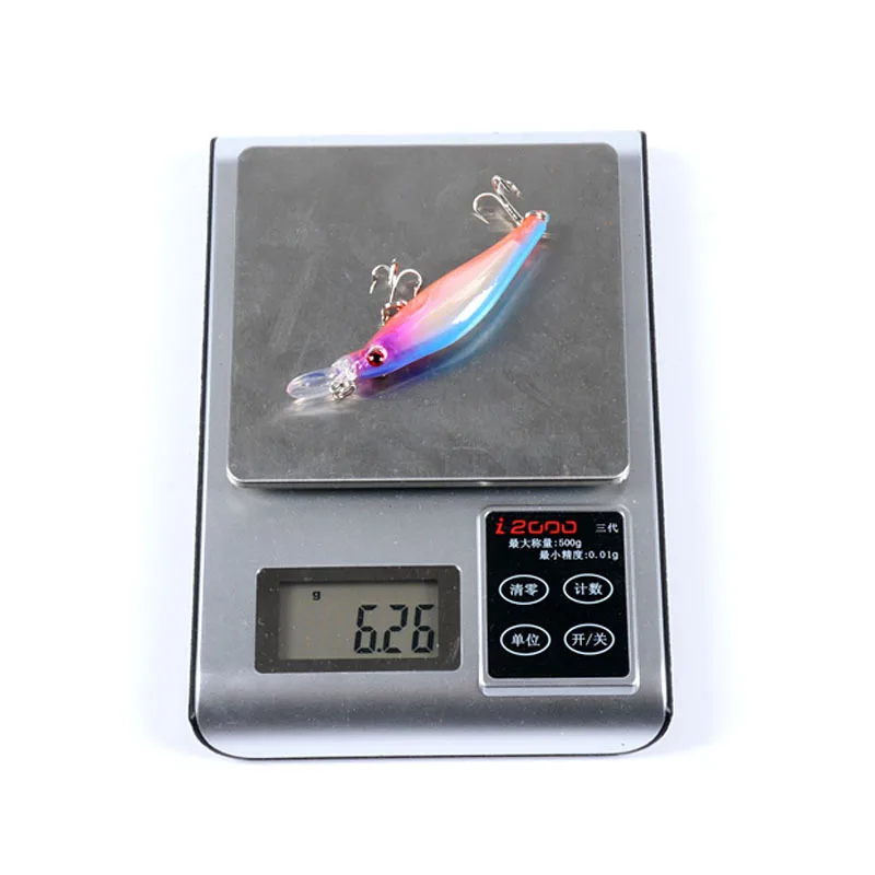 Блестящая приманка wiggler minnow sabiki 8 см/6 3 г для рыбалки блёсны спиннинга Плавающий