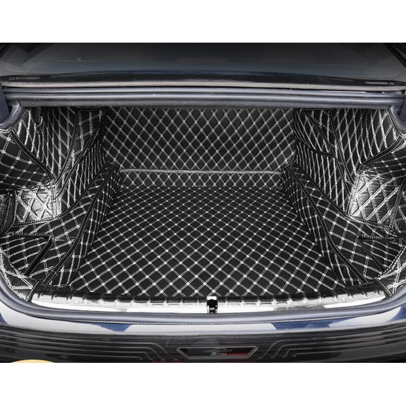 

Lsrtw2017 5D Carbon Fiber PVC Car Trunk Anti-dirty Mat for Bmw X5 2018 2019 2020