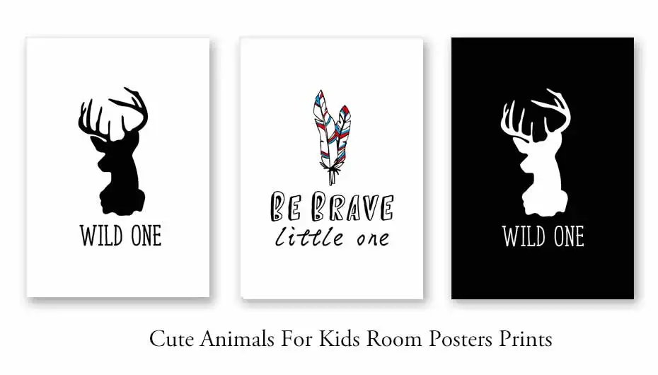 Be Brave Motivational Quotes Posters Prints Kids Letter Canvas Painting On The Wall For Kids Baby Room Modern Creative Art Decor (2)