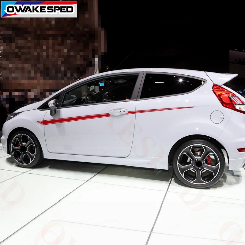 Спортивные полосы для гоночных автомобилей наклейки на линии талии Ford Fiesta ST RS 2008