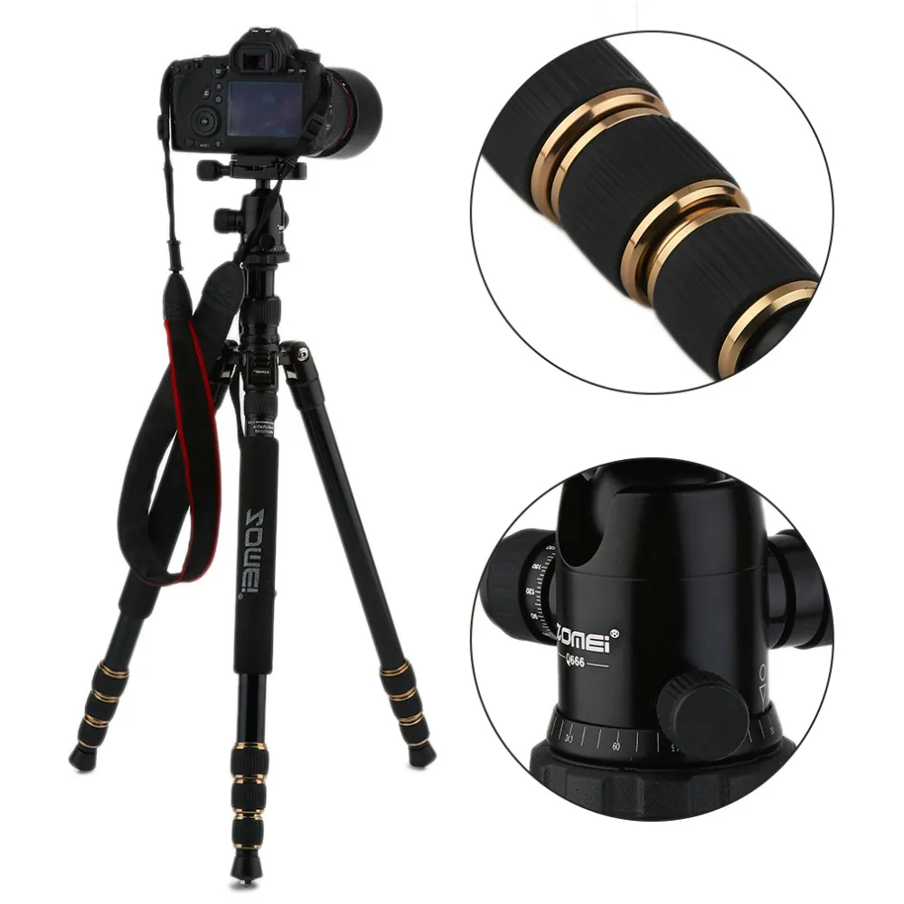 Q666 Zomei Professional Magnesium Alloy Digital Camera Traveling Tripod Monopod For Digital SLR DSLR Camera цена Q666 Zomei Professional Magnesium Alloy Digital Camera Traveling Tripod Monopod For Digital SLR DSLR Camera цены онлайн