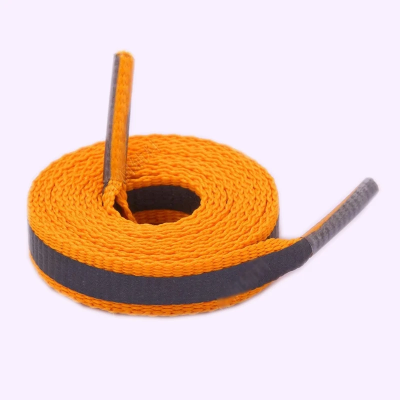1Pair 3M Reflective Shoelaces Sneaker Shoestrings Running Shoelace Unisex Fashion Shoe Laces Luminous Glowing Shoelaces