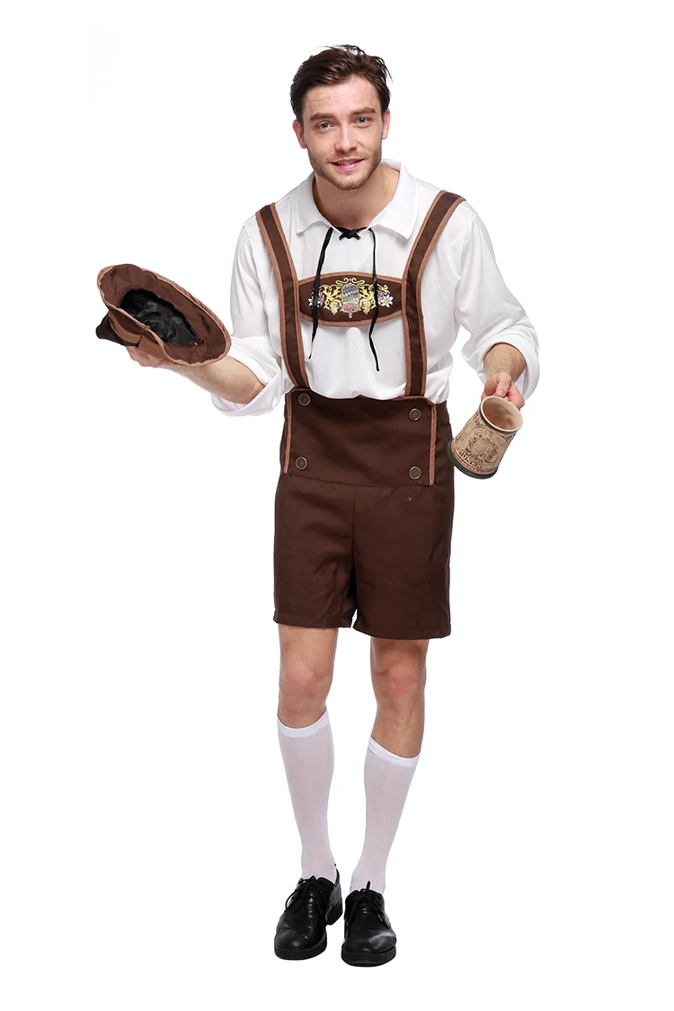 Горячее пиво oktoberfest костюм немецкое пиво фестиваль костюм Взрослый мужской Хэллоуин Карнавал пиво костюмы для косплея