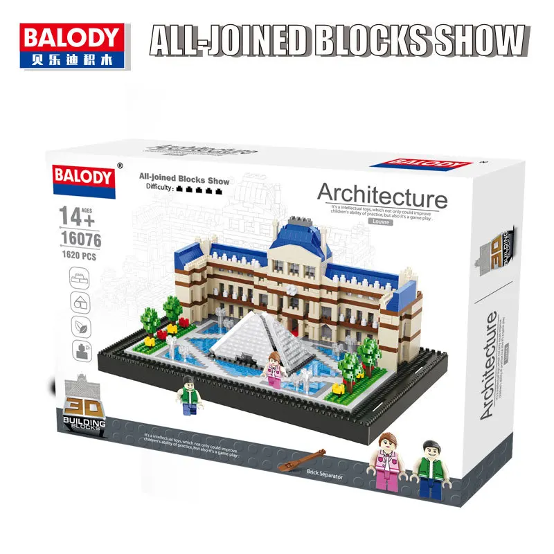 Balody мини блоки мировая архитектура кирпичи строительные игрушки Brinquedos Для детей