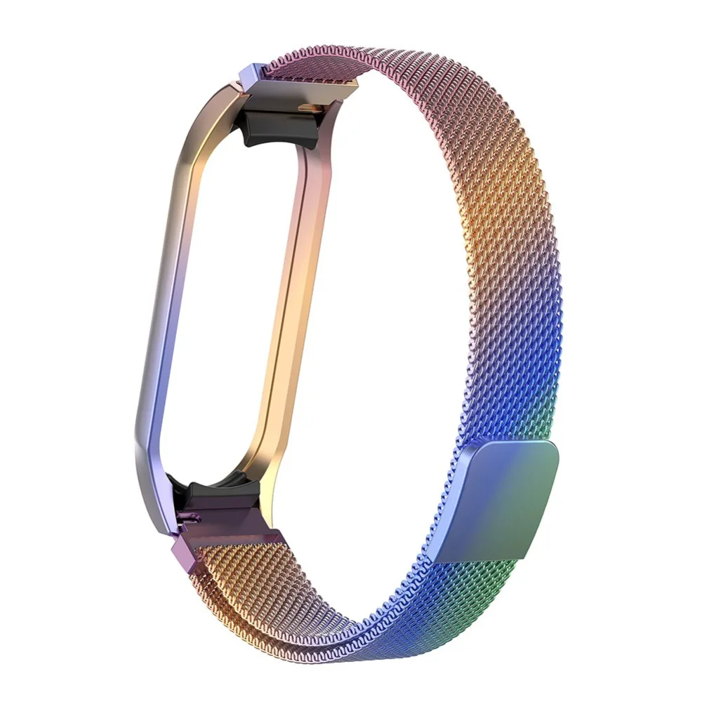 Milanese Magnet metal watch strap for xiaomi Mi band 3/4 band for xiaomi wristband replacement stainless steel bracelet miband 3