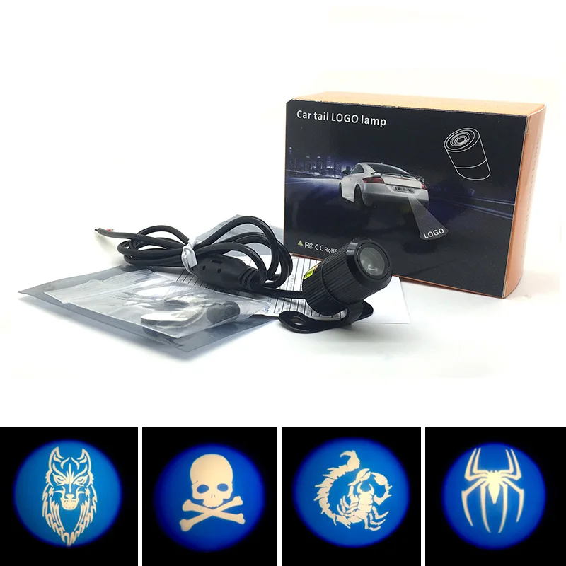 

Motorcycle Car Motor vehicle Styling Laser Decorative Projection Tail Anti-Collision Taillight Brake Warning LED Lamps Lights