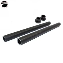 Carbon Fiber 22mm Handlebar Handle Bar Clip On Rods Replacement Motorcycle RACING MOTO 2 pcs