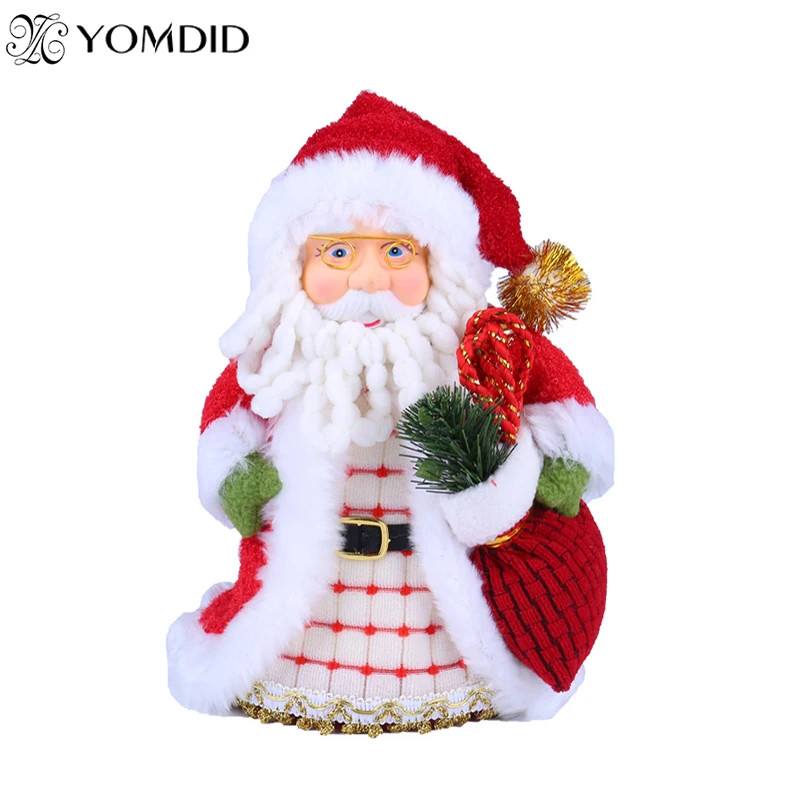 

20cm Christmas Santa Claus Doll Ornaments Cute Toy Table Decor Kids Gift For New Year Xmas Party Home Decorations Children gifts