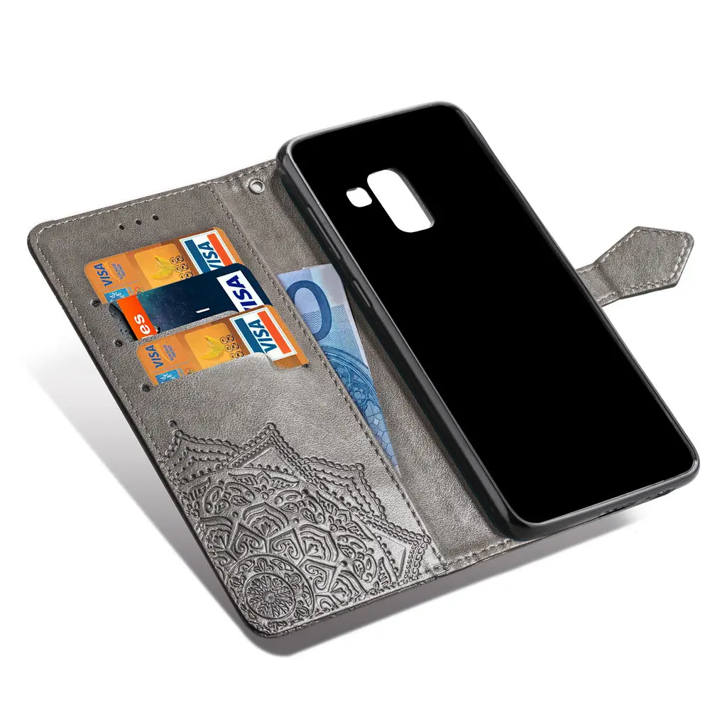 3D цветочный бумажник чехол для samsung Galaxy Note 8, 9, 10, S10E S6 S7 край S8 S9 S10 плюс A7 A9 A6 A8 A5 A3 A40 A50 крышка