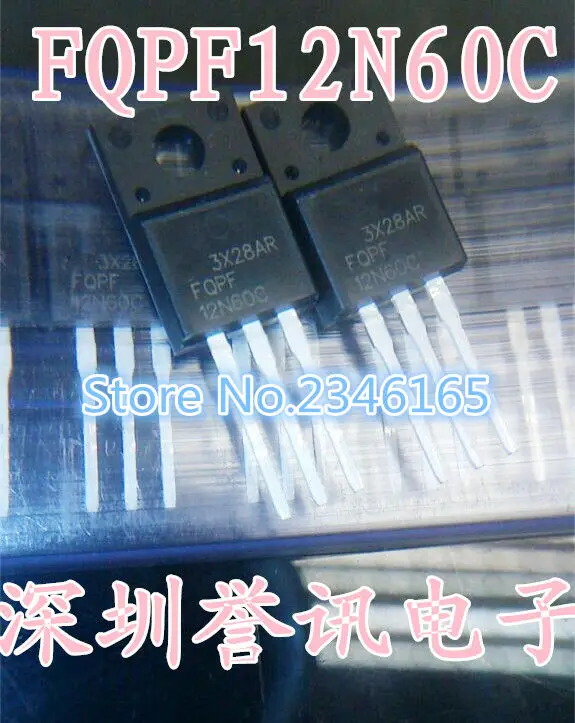 10 шт. FQPF12N60C TO-220 12N60C 12N60 TO220 FQPF12N60 TO-220F Новинка | Электронные компоненты и