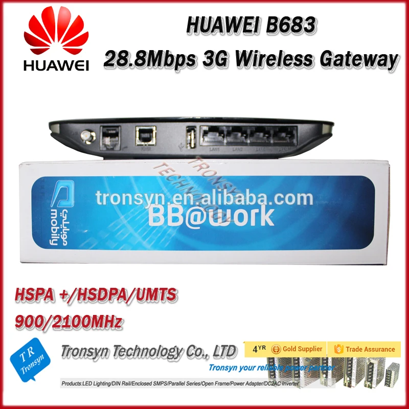 Оригинальный разблокированный беспроводной шлюз HSPA + 28 8 Мбит/с Huawei B683 3G с портом