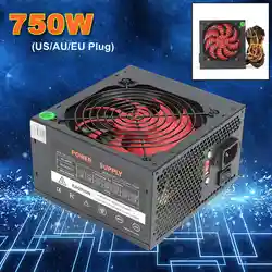 MAX 750 Вт PSU atВ 12 в игровой ПК питание 24Pin/PCI/SATA/ATX 700 Walt 12 см вентилятор новый компьютер питание для BTC