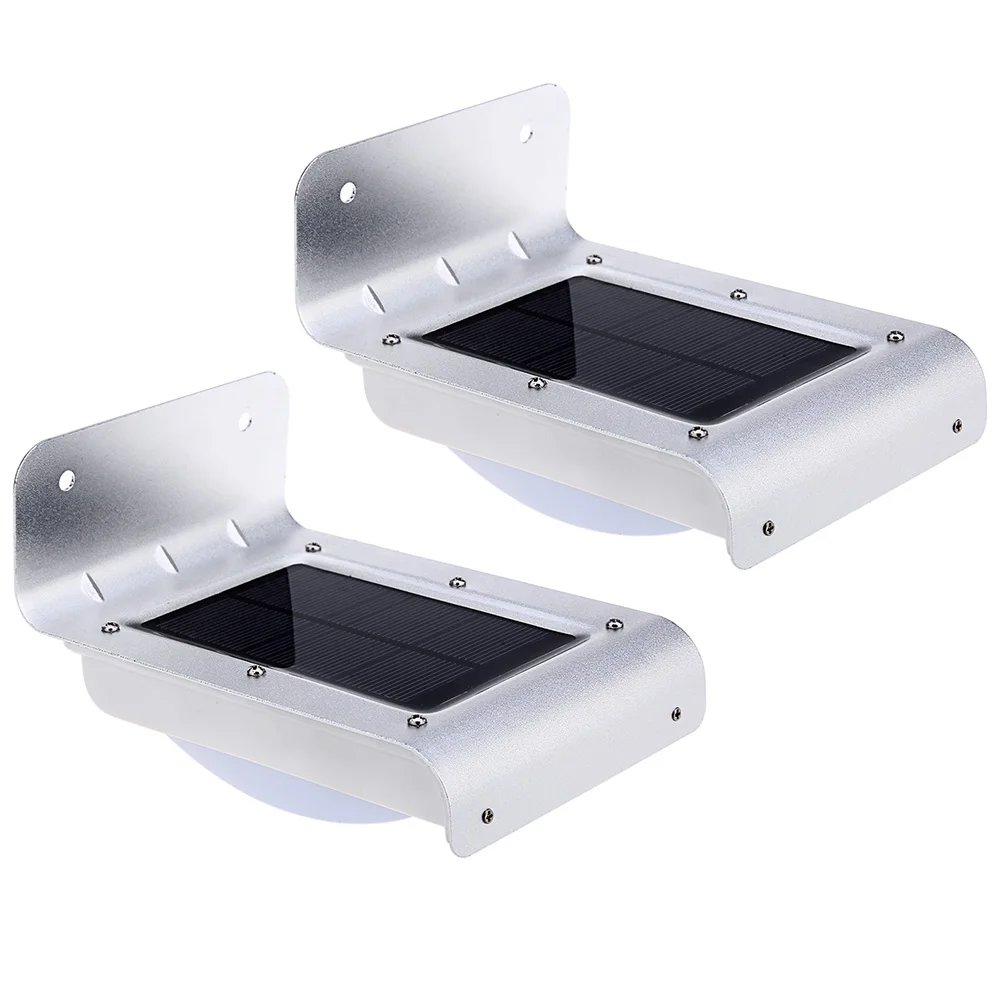 

2PCS 16 LEDs Outdoor Solar Motion Light Energy Saving Infrared Sensor Wall Lamp IP 65 Waterproof Grade Night Sensor Function