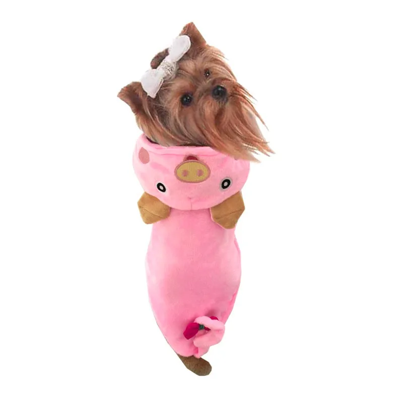 Милый розовый цвет Маленькая свинья дизайн для домашних собак Пальто почтой Китая одежда для собак