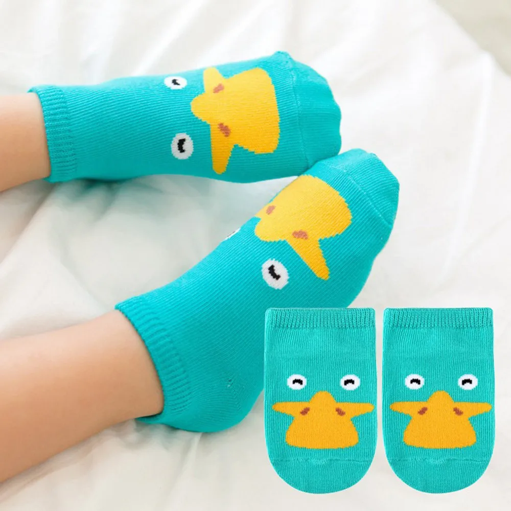 Новое поступление, носки для новорожденных милые носки из хлопка для маленьких мальчиков и девочек Нескользящие хлопковые носки для младенцев - Цвет: Зеленый