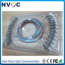 2 шт./лот, 12 ядер 12F FC UPC 1,5 м Одномодовый SC/UPC 12 цветных 0,9 мм SM волоконно-оптический кабель/соединительный кабель