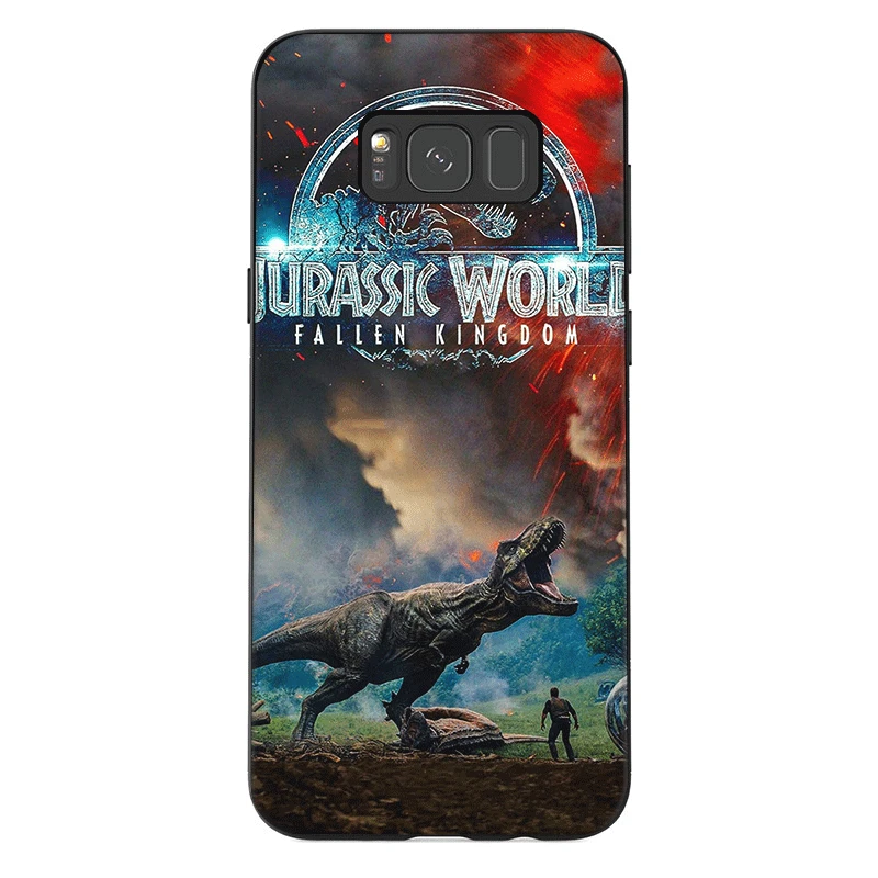 Силиконовый защитный чехол для телефона для samsung Galaxy A3 A5 A6 A7 A8 A9 A10 A30 A40 A50 A70 J6 Plus чехол с изображением динозавров из фильма «Парк Юрского периода мира