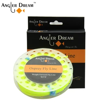 

Fly Line WF 1/2/3/4/5/6/7/8/9F Weight Forward Floating Fluo Yellow Fly Fishing Line with 2 Welded Loops