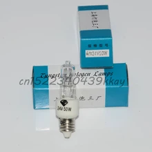 24V50W E11 мини канделябр галогенная лампа, JD 24V 50W бестеневая Хирургическая Лампа керамическая Базовая лампа