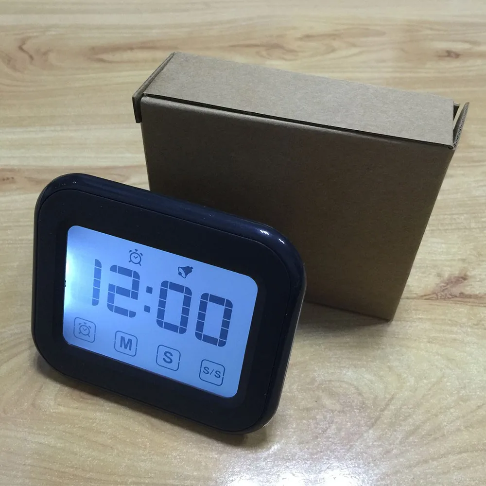 12/24 часов Тип Цифровой обратный отсчет сенсорный экран кухонный таймер для кухни приготовления пищи