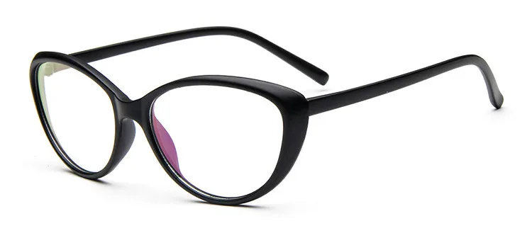 Женская винтажная стильная оправа для очков Брендовые очки с бесцветными линзами женские очки Оптические gafas oculos grau feminino - Цвет оправы: Matte Black
