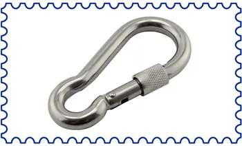 

Carabiner hook with lock nut in stainless steel 304 Material 4*40mm