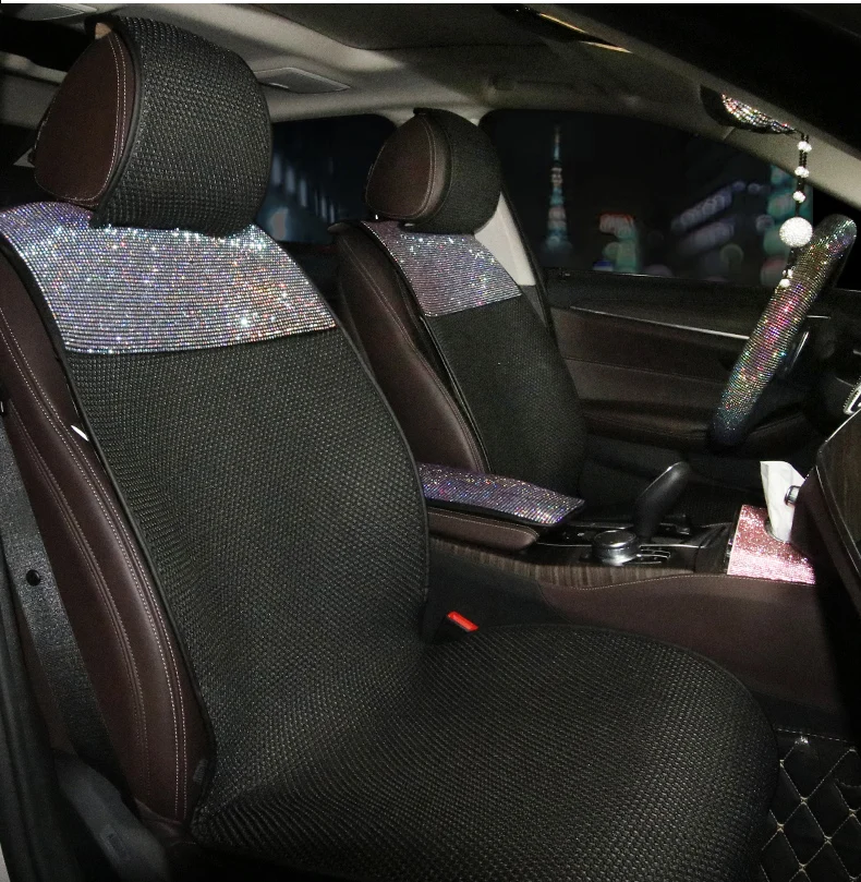Fashion Diamond Crystal Universal car Seat Covers Breathable Mesh Seat Cushion Seat mat car Styling Interior Accessories
Fashion Diamond Crystal Universal car Seat Covers Breathable Mesh Seat Cushion Seat mat car Styling Interior Accessories