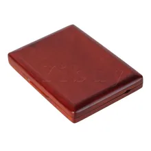 Yibuy Amber Цвет Handmake деревянный Рид Чехол протектор натурального дерева держит 12 шт. Reeds