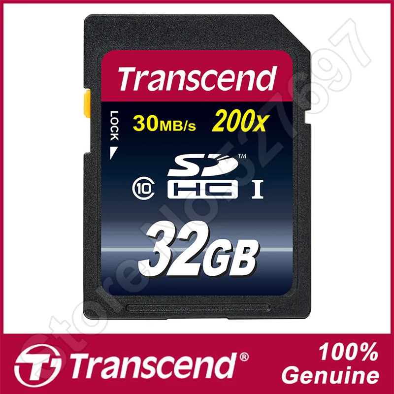 New Transcend 200x Premium SD Card 16GB SDHC Memory Card Class 10 16 gb